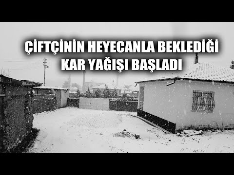 TÜRKİYE'NİN TAHIL AMBARINDA ÇİFTÇİNİN HEYECANLA BEKLEDİĞİ KAR YAĞIŞI BAŞLADI! (KONYA)