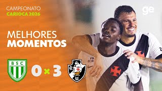 BOAVISTA 0 X 3 VASCO | MELHORES MOMENTOS | 4ª RODADA | CAMPEONATO CARIOCA 2026 | ge.globo