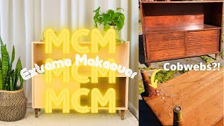 Mid-Century Modern Sideboard MAKEOVER | Facebook Marketplace Furniture Flip