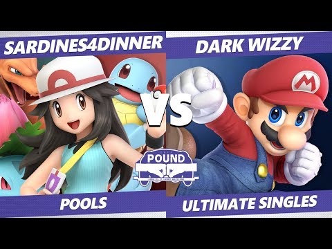 Pound 2019 SSBU -  Sardines4Dinner (Pokemon Trainer) VS MVG Dark Wizzy (Mario) Smash Ultimate Pools