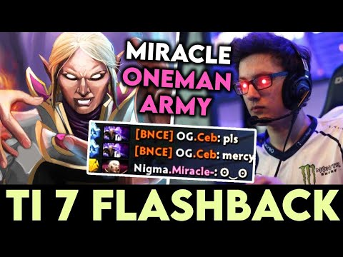 Miracle Invoker Goes ONE MAN ARMY - TI7 FlashBack And Ceb Asks For Mercy Dota 2