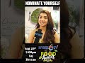 Actress Pranitha Subhash Hybiz Tv Food Awards 2nd Edition Nomination Hybiz Tv