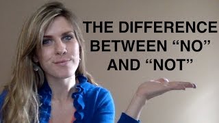 The difference between "No" and "Not" in English | RAMIREZ ENGLISH