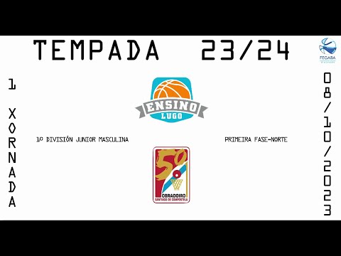 CAFÉS CANDELAS ENSINO VS OBRADOIRO PELETEIRO# LIGA 1º DIV JUNIOR MASCULINA 1J 23/24 #basketball