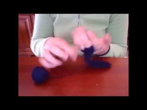 Cachecol feito apenas com dedos (subtitled in English)