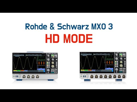 HD Mode - Rohde & Schwarz MXO 3 Oscilloscope Series