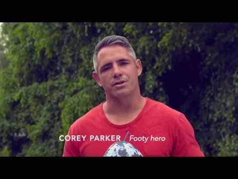 Footy star spreads the word about free Triple P in Qld