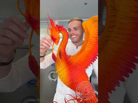 Chocolate Phoenix! 🔥 2000 chocolate feathers later, the phoenix was finally reborn!