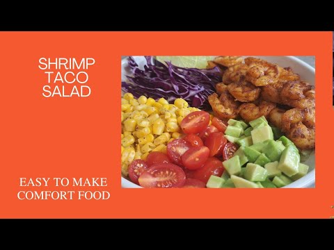 How to Make Shrimp Taco Salad (30 Minute Meal)#cooking #food #shrimps #30minutemeals