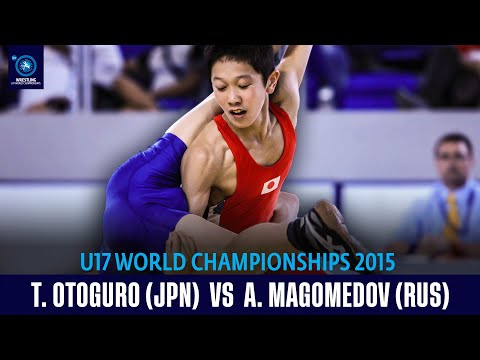 Olympic champ Takuto Otoguro beats world champ Abasgadzhi MAGOMEDOV in the 2015 U17 world finals