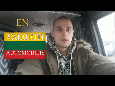 LITHUANIAN LESSON 181 - VAIRUOTI/AUTOMOBILIS - TO DRIVE/A CAR