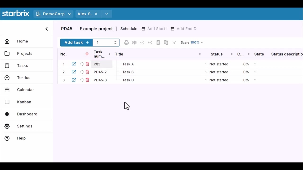 How to Change Task Numbers