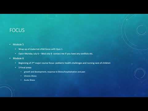 Overview Modules 5 & 6