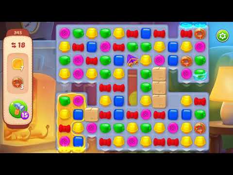 [Gameplay] Homescapes - Level 345 (No Boosters)