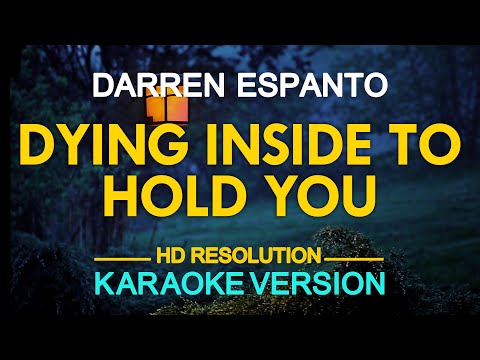 DYING INSIDE TO HOLD YOU - Darren Espanto (Timmy Thomas) 🎙️ [ KARAOKE ] 🎶