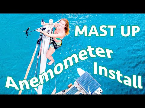 Modernizing our 37 Year Old Sailboat's Electronics! / Installing Wind Instruments with the mast up 🤯