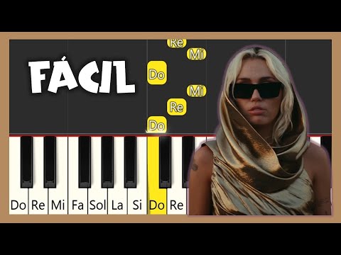 Miley Cyrus - Flowers - PIANO FÁCIL CON NOTAS - PIANO TUTORIAL