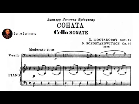 Dmitri Shostakovich - Cello Sonata Op. 40 (1934)