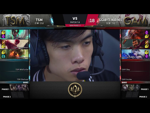 [MSI 2017] TSM vs Gigabyte Marines Game 4 | Mid-Season Invitational 2017