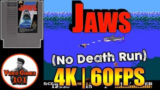 Jaws NES | No Death Playthrough | 4K 60FPS | Video Games 101