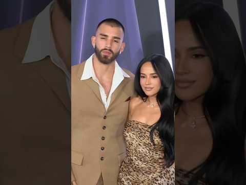 Becky G and Manuel Turizo at the 2025 AMAs