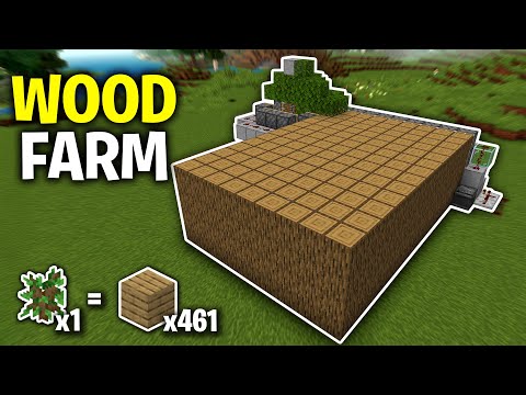 *AFK* Unlimited WOOD FARM - Minecraft 1.21 Bedrock/Java