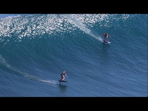 Foil Surfing the cliffs of Uluwatu, Bali before it's gone