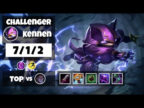 Kennen vs Sylas KOREAN Challenger TOP (7/1/2) - v11.18