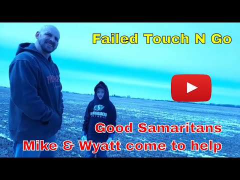 Failed touch n go on Paramotor.  3 Good Samaritans from Watrous, Thank you!