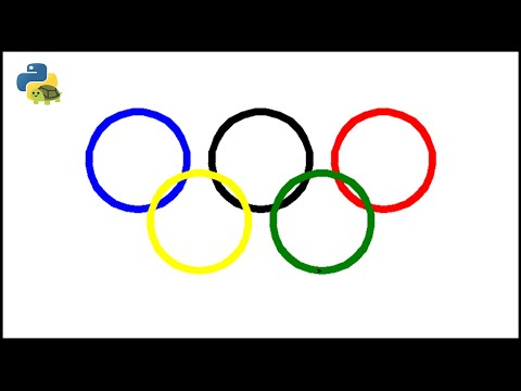 Python Turtle - Code The Olympic Rings