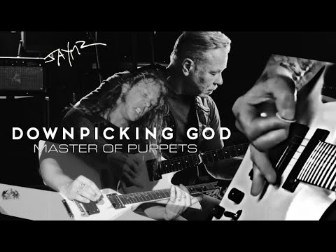 James Hetfield Play Drums on the Guitar | Master of Puppets Riffs | Metallica Downpicking God | 1986