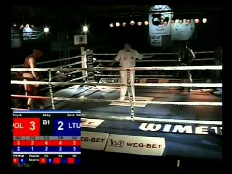 STAMM 2011 półfinał 64kg SYROWATKA Michal vs PETRAUSKAS Evaldas