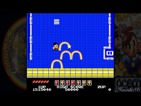 Rainbow Islands: The Story of Bubble Bobble 2 (NES) European video game port | full game session 🎮🌈