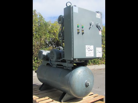 Rietschle Dual Vacuum Pump System  6 HP 460V 3PH 120 Gallon Tank