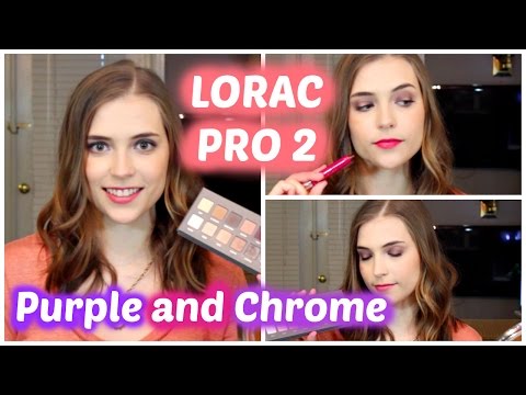 Purple and Chrome: LORAC Pro 2 eye look - plum, chrome, silver Video