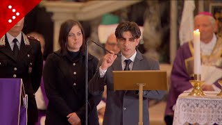 Funeral of the Carabinieri dead: Remarks from the relatives of Daprà, Bernardello, and Piffari