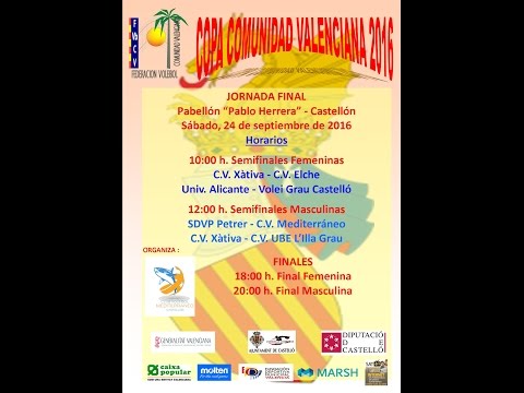 Finales Copa Comunitat Valenciana Voleibol - CV Elche - Universidad de Alicante