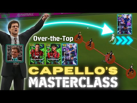 Capello's Tactical Masterclass: Over-the-Top Pass Specialists!