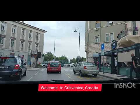 Driving in Croatia 🇭🇷  NOVI VINODOLSKI   - CRIKVENICA #croatia #vlog #crikvenica #travel #driving