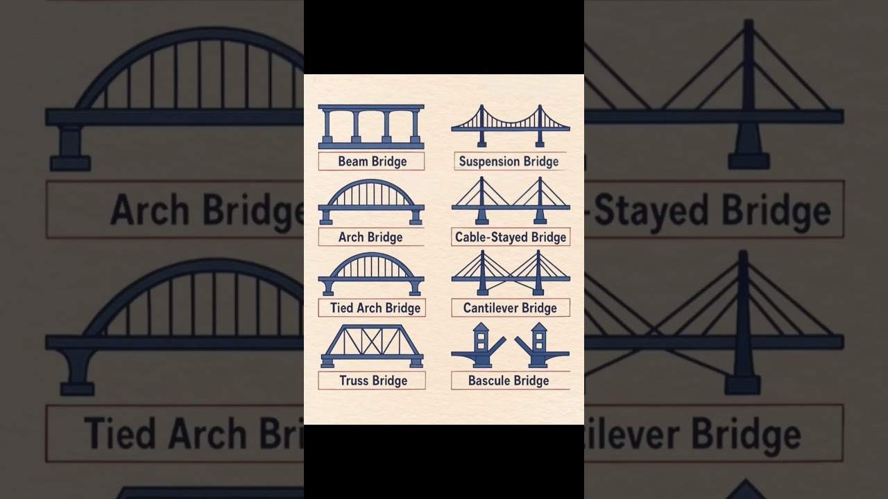 #Types of #Bridges | #Shorts #Construction #CivilEngineering