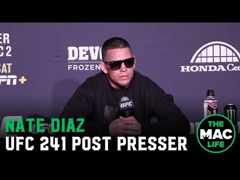 UFC 241 Post-Fight Press Conference: Nate Diaz names himself the baddest motherf***er title holder