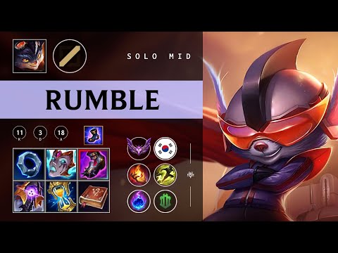 Rumble Mid vs Qiyana - KR Master Patch 26.01