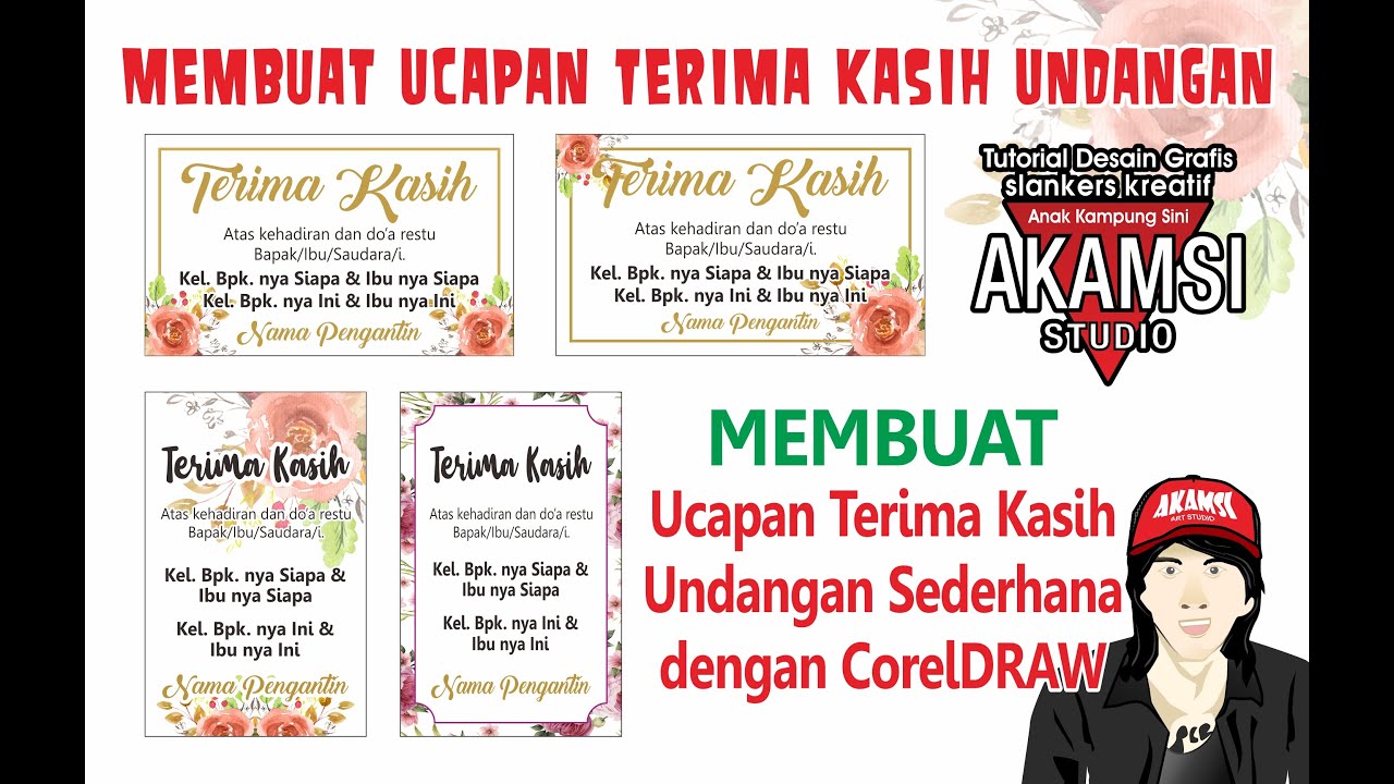 Membuat Kartu Ucapan Terima Kasih Undangan