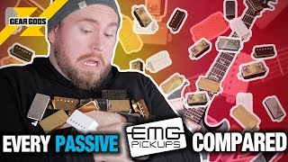 Video thumbnail for EVERY Passive EMG Pickup Compared! The ULTIMATE EMG Passive Pickup Shootout | GEAR GODS by Trey Xavier
