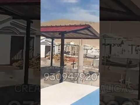 techos con aluzinc en camposanto #creacionesmetalicas #soldador #casma #ancash #cementerio #herrero
