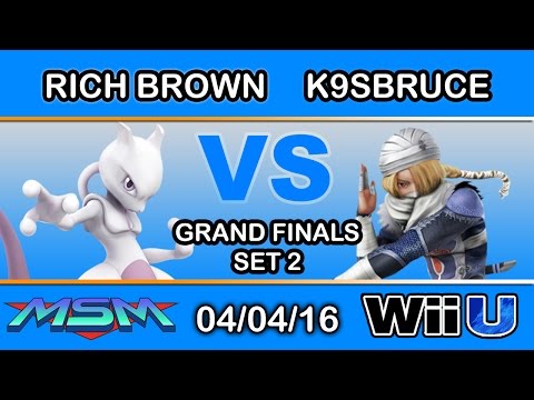 MSM 44 - Rich Brown (Mewtwo) Vs. NIPS | K9sBruce (Sheik) Grand Finals Set 2