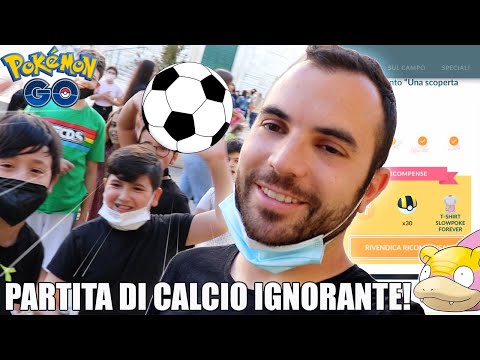 FACCIO UNA PARTITA DI CALCIO CON I FAN E LA SFIDA DI COLLEZIONE CON SLOWPOKE DI GALAR! - Pokémon GO