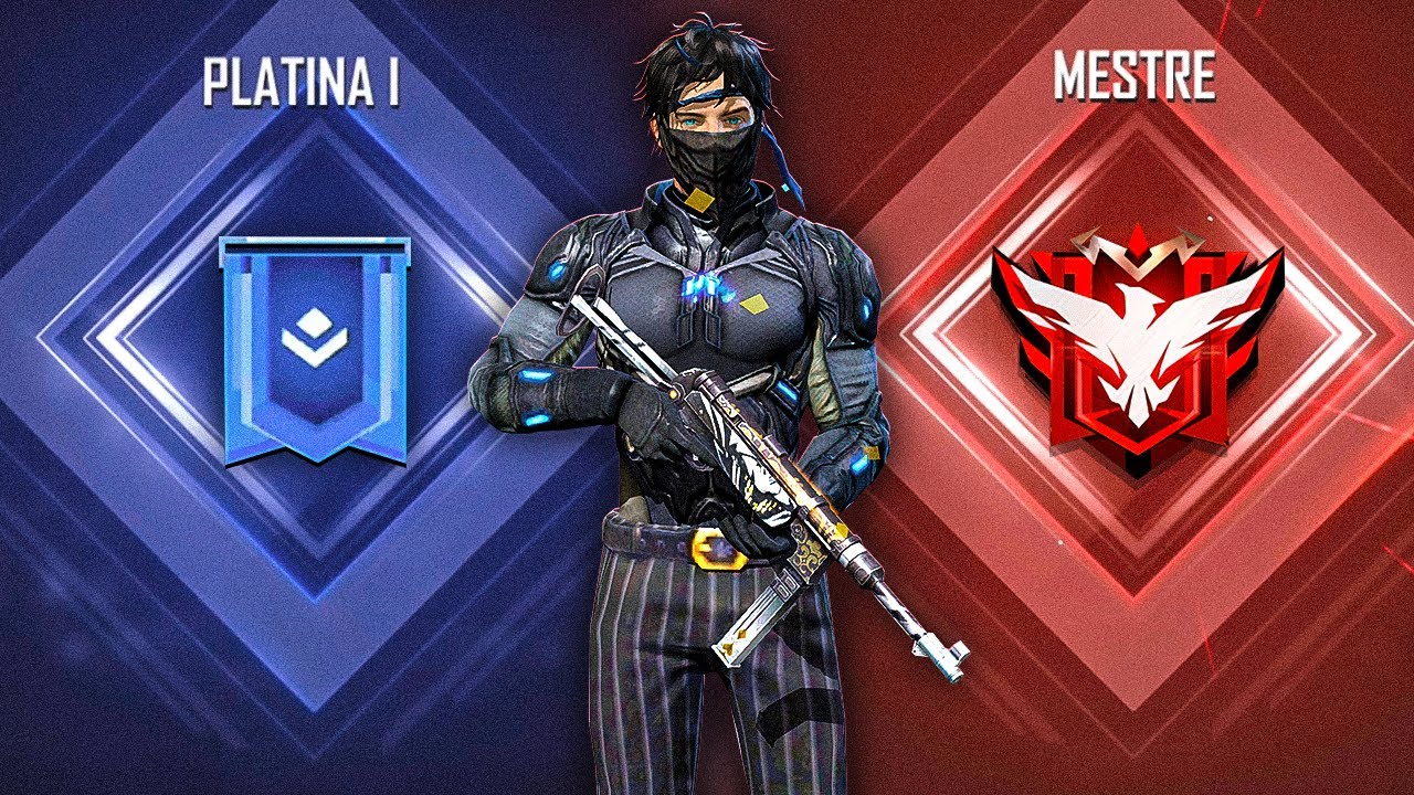 DO PLATINA AO MESTRE TOP GLOBAL DE ABATES NO RUSHADÃO!! FREE FIRE MOBILE