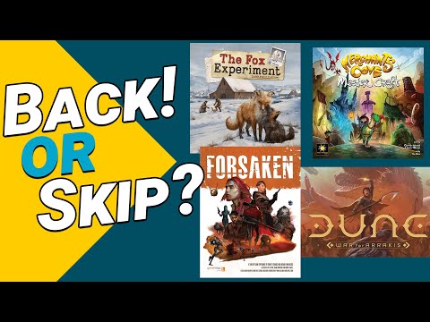 Kickstarter Roundup - Back or Skip? // Some Great Games This Week