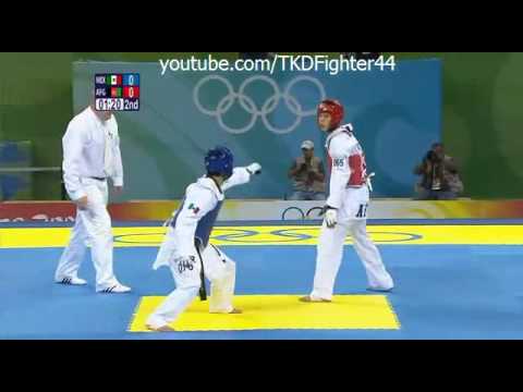 Taekwondo Olympic Games Beijing 2008 -58 kg Men Mexico vs Afghanistan Round 2